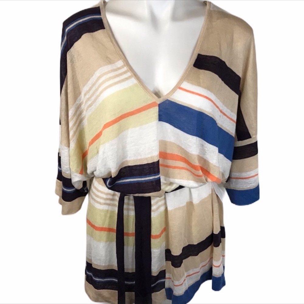 Moda International knit top with tie NWT